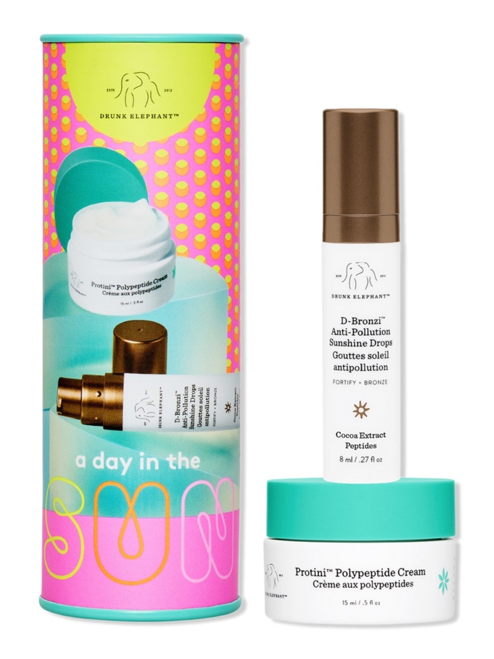 NIB Drunk Elephant A Day in the Sun Travel Kit